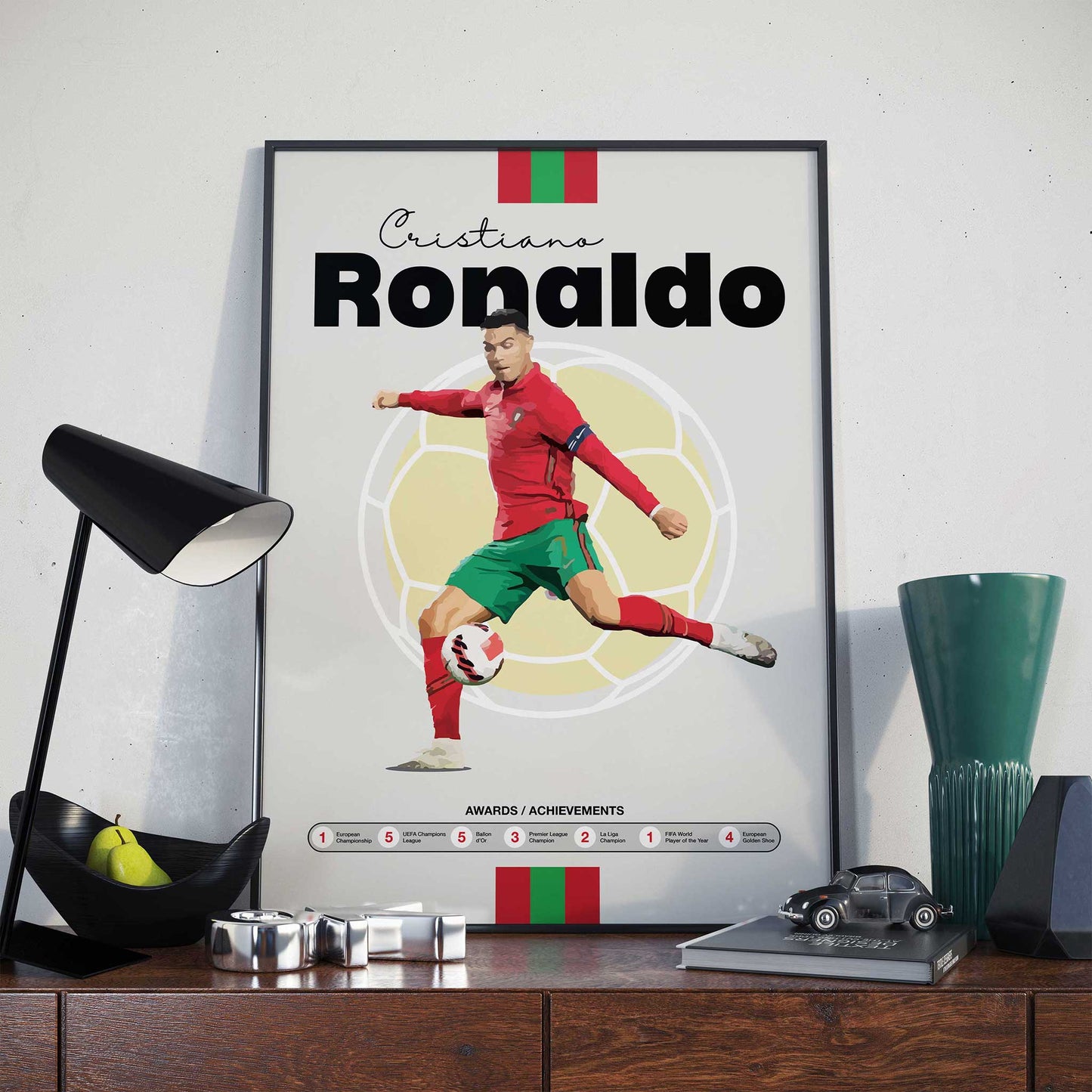 Cristiano Ronaldo - Legendary Player Profile Football Poster