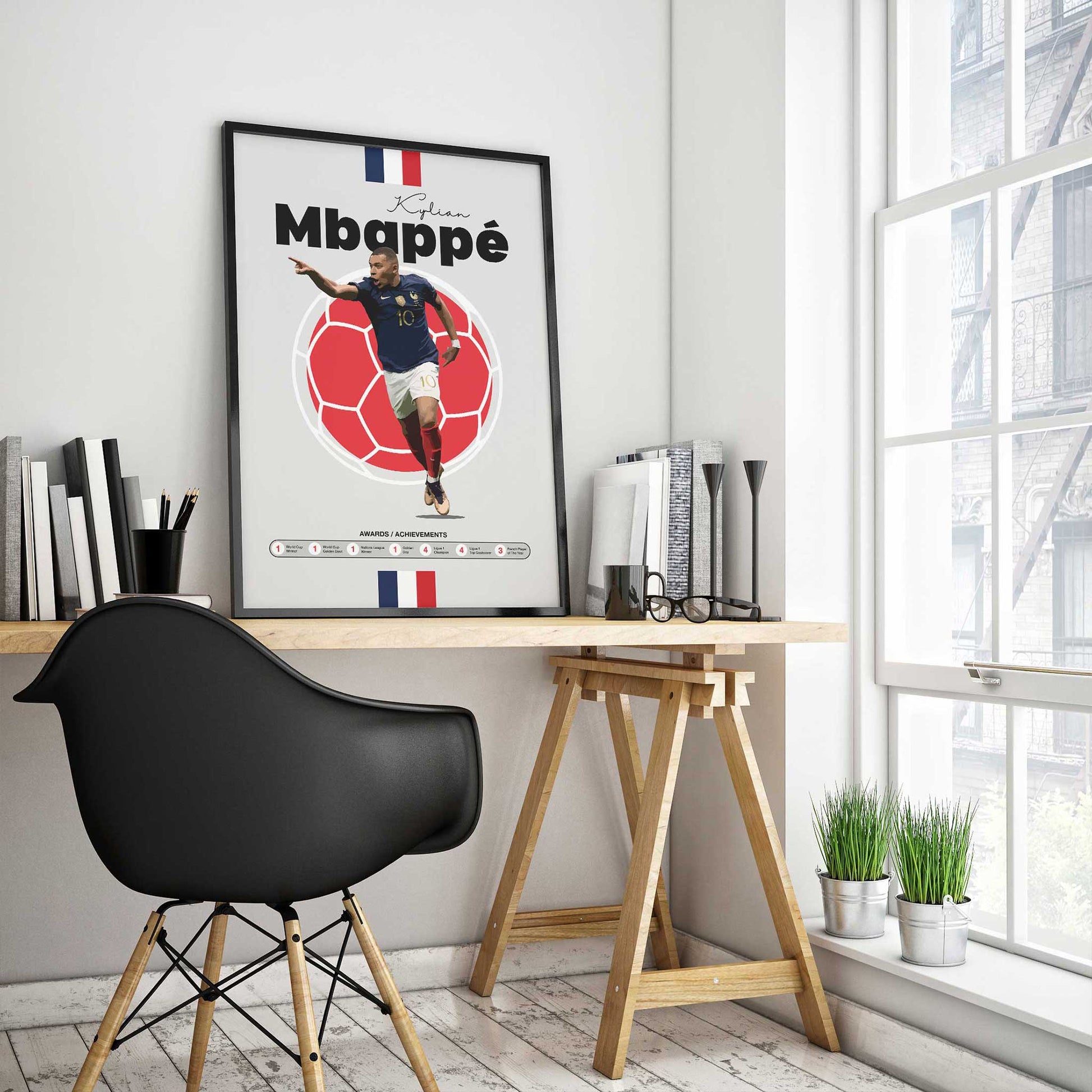 Kylian Mbappé - Legendary Player Profile Football Poster – First