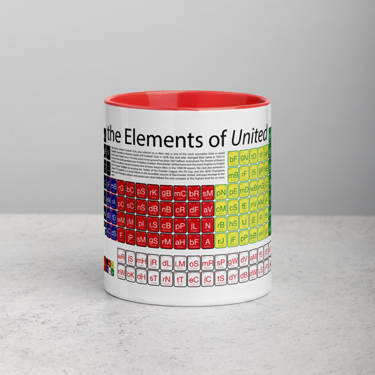 Manchester United Periodic Table of Players Ceramic Mug - 11oz
